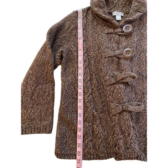 Christopher and banks knit cardigan brown- medium- - Picture 10 of 12